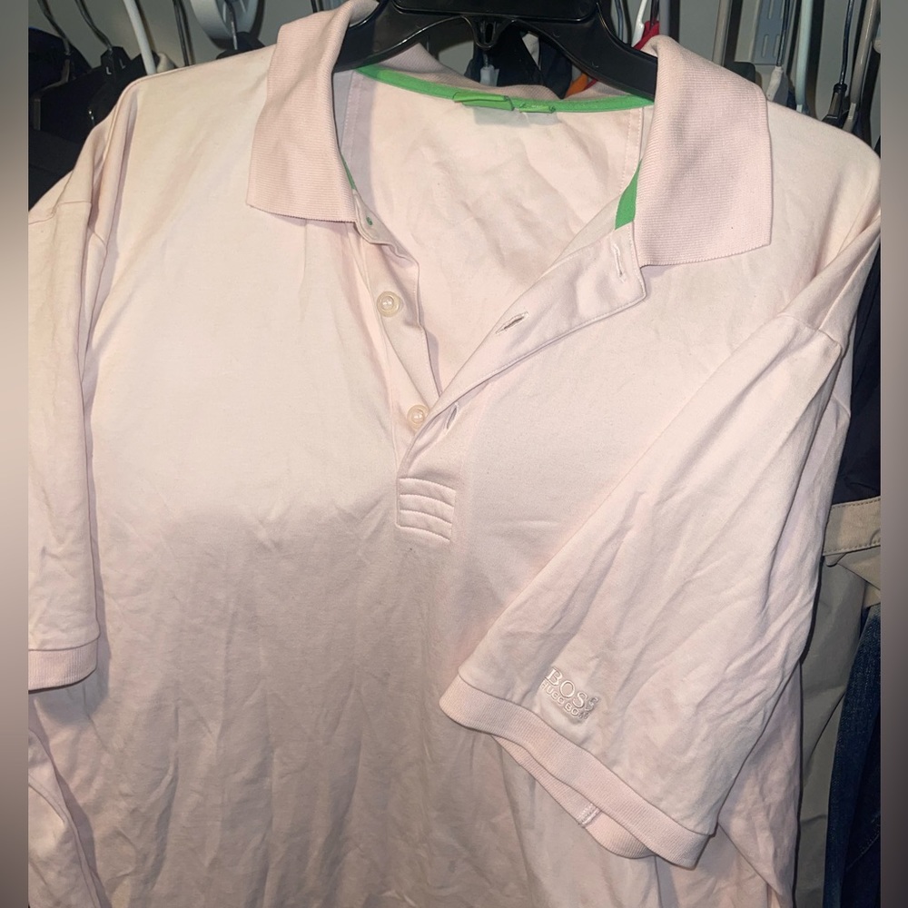 Hugo Boss Polo size XXXL light pink hood condition